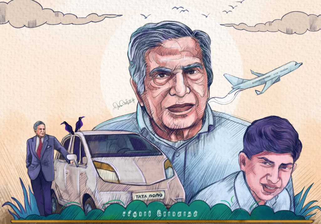 "Happy family with Tata car, representing why Tata is a trusted and reliable choice